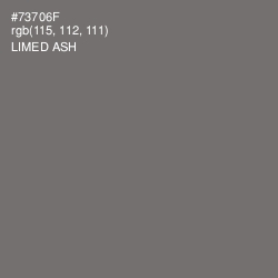 #73706F - Limed Ash Color Image